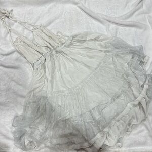 SHEIN White Sheer Mini Dress
